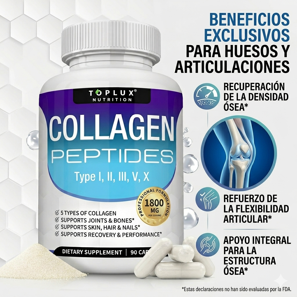 COLAGENO| REFUERZA TUS HUESOS RECUPERA VITALIDAD